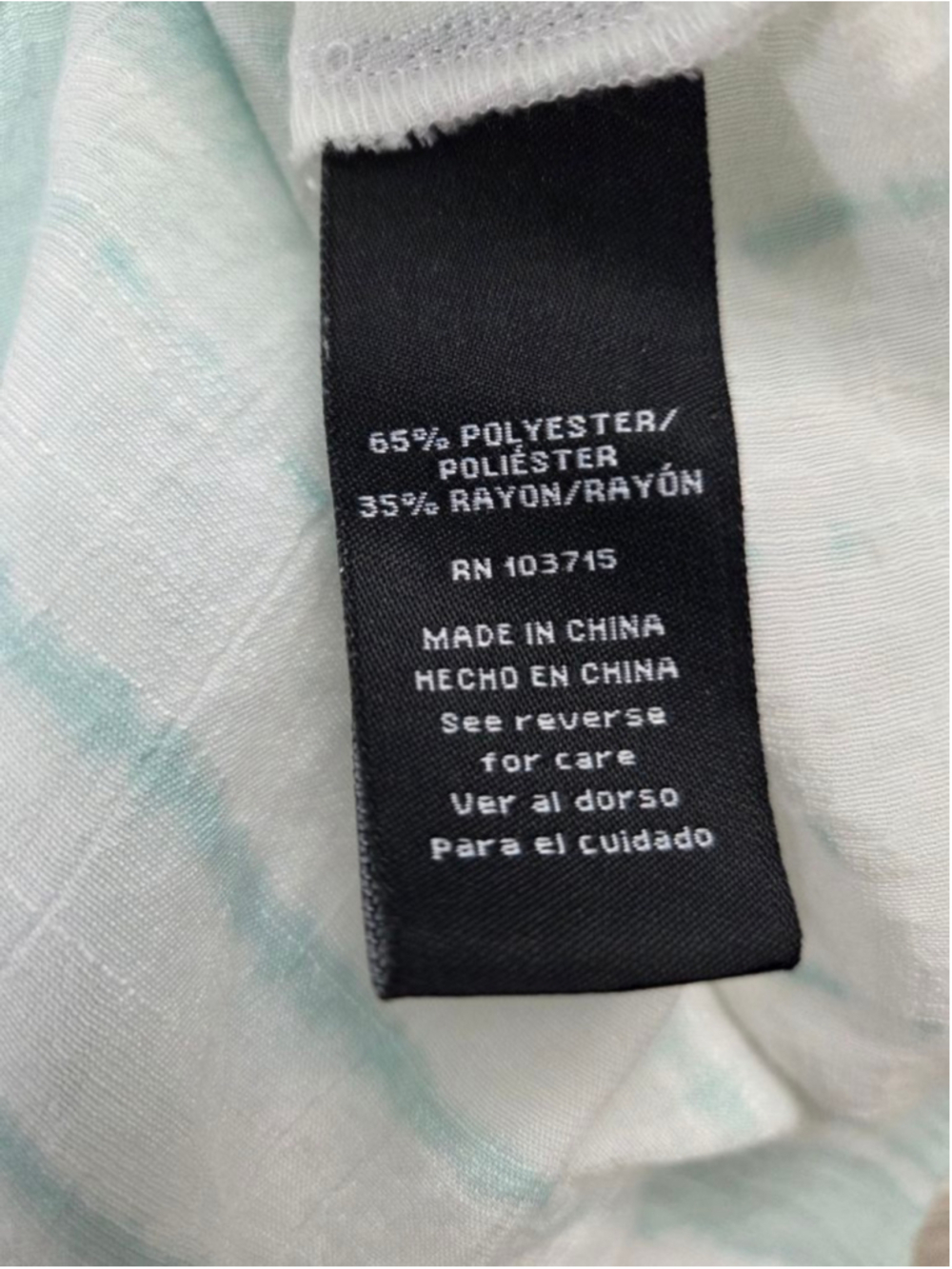 Women's Zac & Rachel Blouse XL White Light Blue Striped Tie Front - Picture 4 of 6